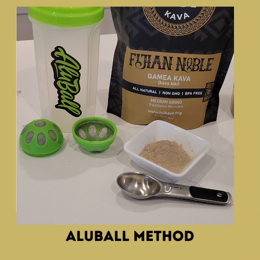 Making Kava using an AluBall