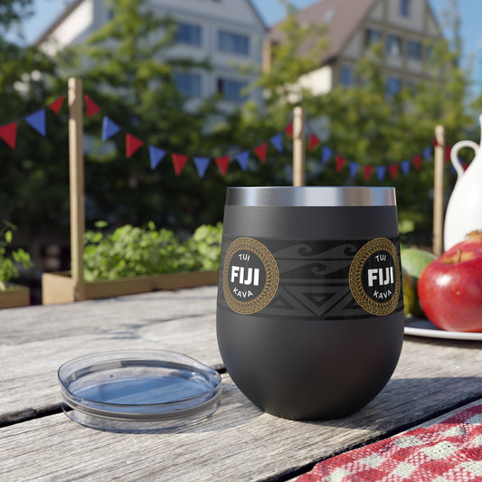 TUI KAVA Embossed Copper Vacuum Insulated Cup, 12oz