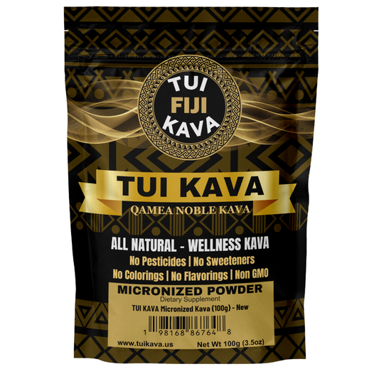 TUI KAVA MICRONIZED WELLNESS KAVA - 100g (3.5 oz) - Travel Size