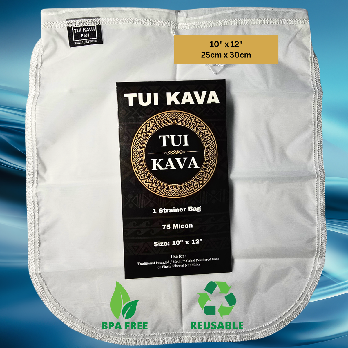 TUI KAVA Strainer Bag (75 Micron) - 10"x12"