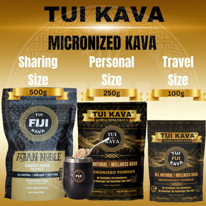 TUI KAVA MICRONIZED WELLNESS KAVA - 100g (3.5 oz) - Travel Size