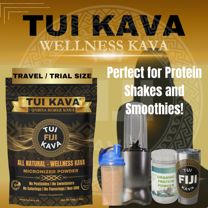 TUI KAVA MICRONIZED WELLNESS KAVA - 100g (3.5 oz) - Travel Size