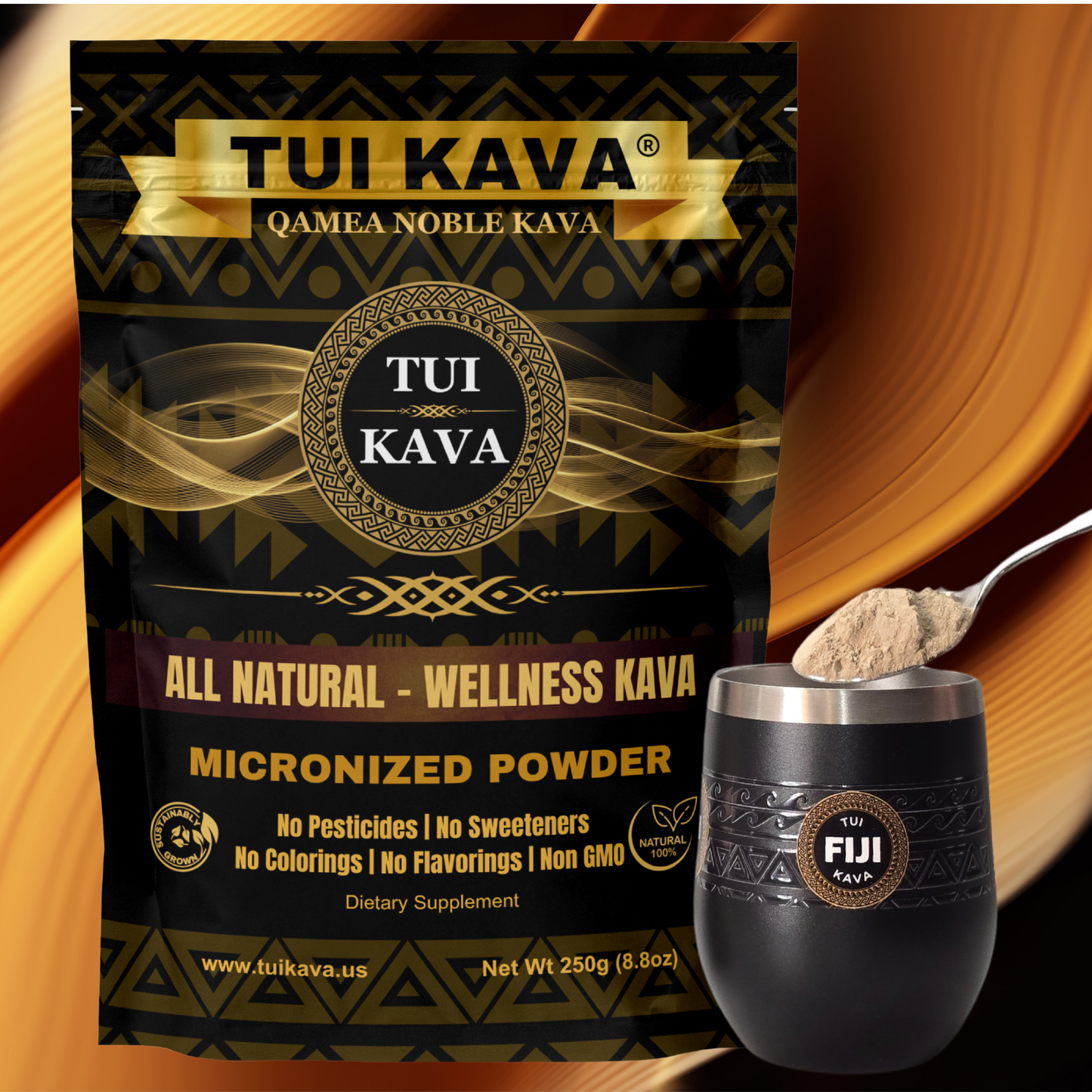 TUI KAVA MICRONIZED WELLNESS KAVA - 250g (8.8 oz) - Individual Size