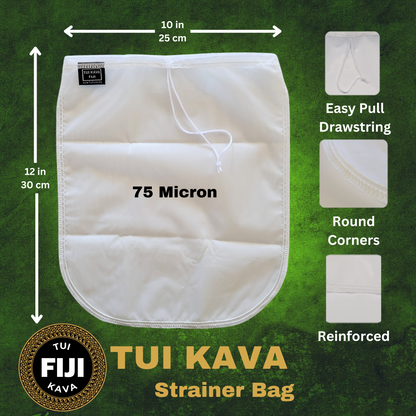 TUI KAVA Strainer Bag (75 Micron) - 10"x12"